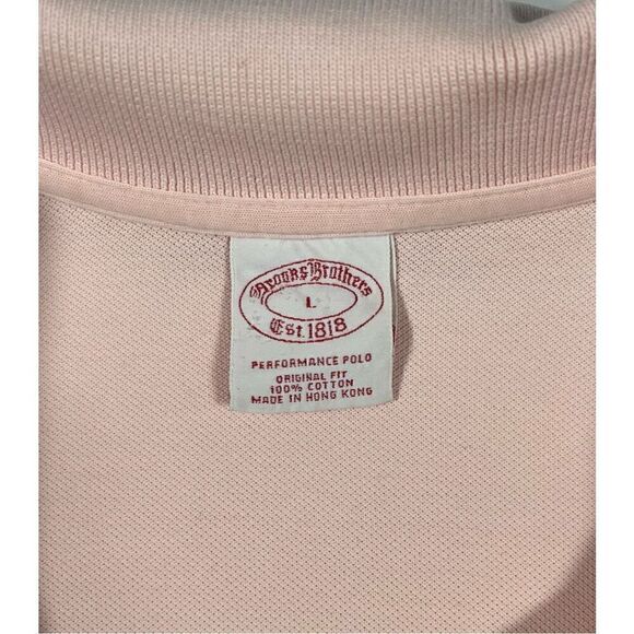 Brooks Brothers Golden Fleece Stretch Supima Performance Polo Pink Size Large - Picture 2 of 10